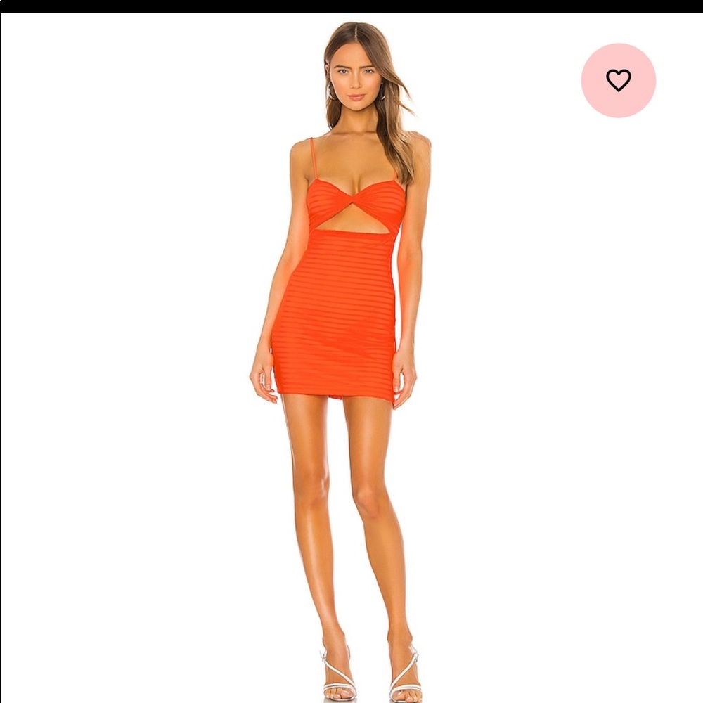 Orange Cutout Dress